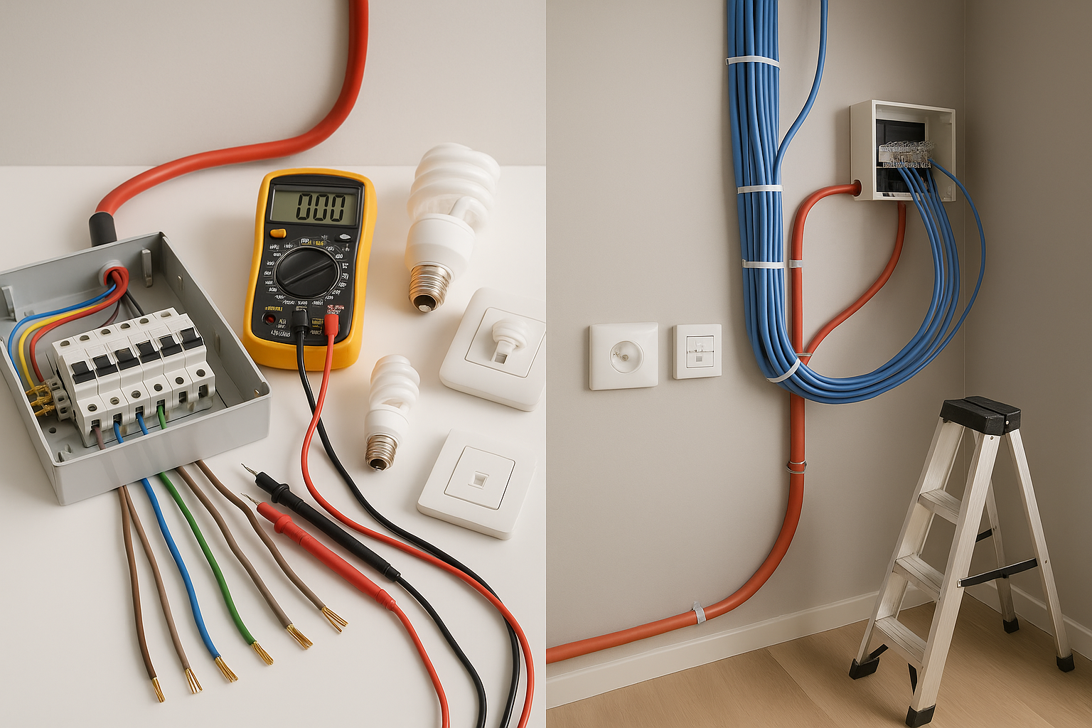 บริการเดินสายไฟ และระบบไฟฟ้ามาตรฐาน